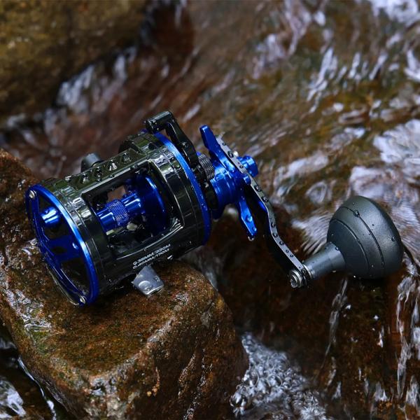 Sougayilang ECT15 レバードラグリール トローリング ベイトリール 両軸リール 最大...