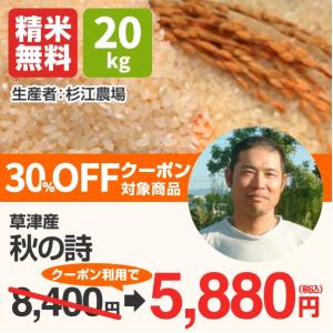 秋の詩(今井農園) 20kg 平成29年 滋賀県産 近江米 ...