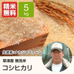 無洗米コシヒカリ(ナカジマファーム) 5kg 令和元年 滋賀県産 近江米 - 道の駅草津