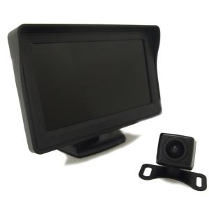 液晶モニター&バックカメラセット 防水バックカメラA0119...