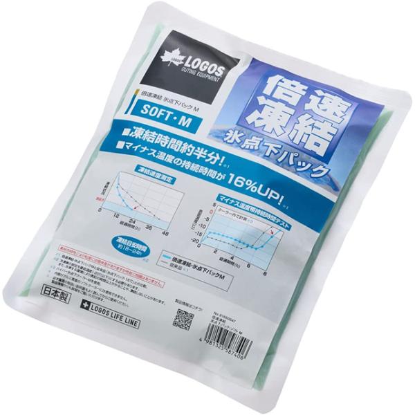 保冷剤 LOGOS ロゴス 倍速凍結 氷点下パック ソフト Mサイズ クーラー 81660647