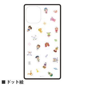 デジモンアドベンチャー Iphone12 Mini対応 スクエアガラスケース Dga 13a ドット絵 スマホケース 通販 Yahoo ショッピング