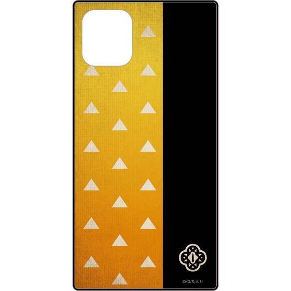 鬼滅の刃 (我妻善逸) iPhone11/XR対応 スクエアガラスケース KMY-08C