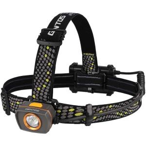 ジェントス LED ヘッドライト 210ルーメン 暖色 3段階調光 可動式ヘッド 後部認識灯 SDH-331D 