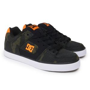 DC SHOE シューズ スニーカー スケート 靴 PURE TX SE BLACK 黒 ブラック 迷彩｜our-s