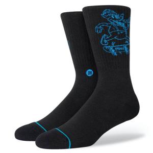 STANCE SOCKS MENS 靴下 スタンス ハイソックス メンズ スケート WOLFMAN ブラック 黒｜our-s