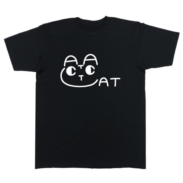 Tシャツ 洋服 半袖 カットソー トップス メンズ レディース 猫 ネコ CAT ワンポイント 文字...
