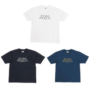 BANKS バンクス メンズ レディース ユニセックス 半袖Tシャツ カットソー トップス オーガニックコットン HEADING TEE ブラック 黒 ホワイト 白 ブルー 青｜our-s