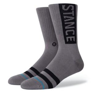 STANCE SOCKS MENS 靴下 スタンスソックス メンズ スケート OG SOCKS グレー｜our-s