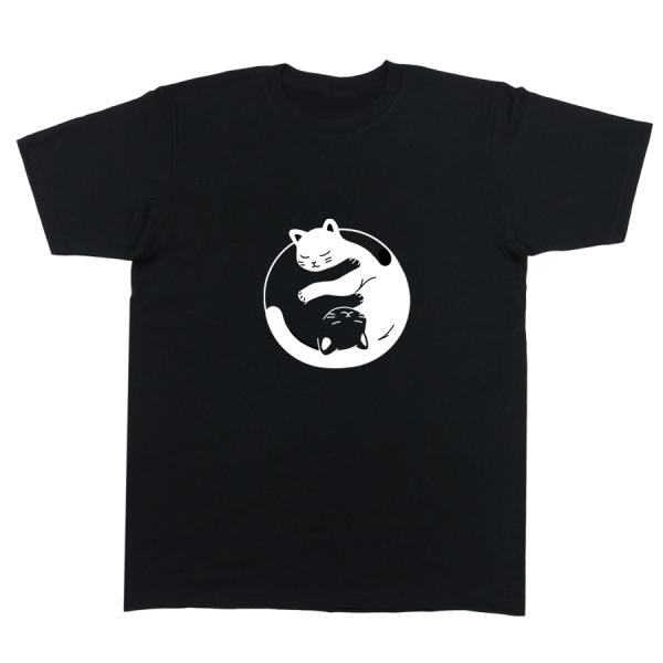 Tシャツ 洋服 半袖 カットソー トップス メンズ レディース 猫 ネコ CAT ワンポイント かわ...
