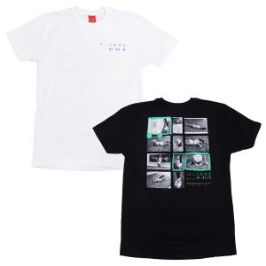 V/SUAL ヴィジュアル ビジュアル CONTACT SHEET 004 TEE 2色 半袖Tシャツ カットソー トップス 黒 ブラック 白 ホワイト セール｜our-s