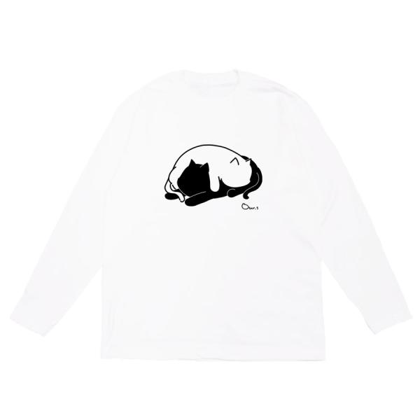 長袖Tシャツ 洋服 カットソー トップス メンズ レディース 猫 ネコ CAT ワンポイント かわい...