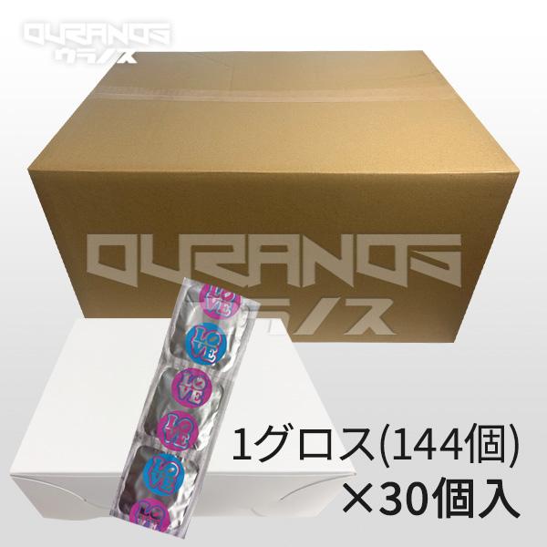 LOVE＆SKIN ラブアンドスキン ゼリー加工 コンドーム 業務用 1ケース(1グロス(144個)...