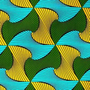 アフリカンプリント 布 生地 50cm単位 AP-13465 風車 花 水車 うろこ