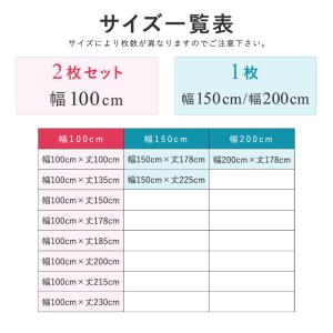 カーテン 遮光 1級 2枚組 無地 遮熱 12...の詳細画像2