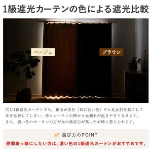 カーテン 遮光 1級 2枚組 無地 遮熱 12...の詳細画像4