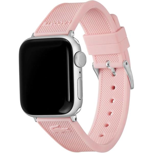 LACOSTE ラコステ アップルウォッチ ラバー 交換バンド 38mm 40m 41m ピンク 送...