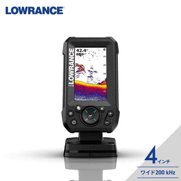 ローランス 魚群探知機 Lowrance EAGLE 4インチ フラッシャー機能付き 日本語表示 バ...