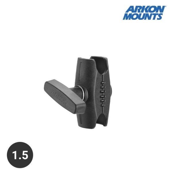 魚探マウント 1.5インチボール ショートアーム プラ製 ダブルソケット Arkon Mounts ...