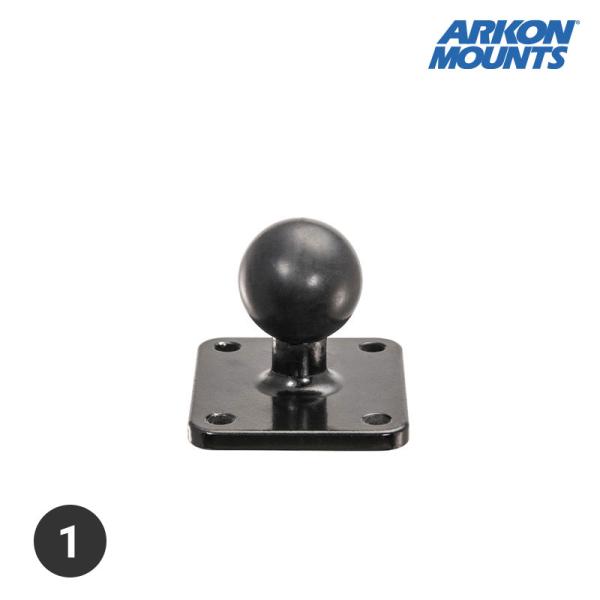 Arkon Mounts 1インチボール スクエアベース アルミ製 AMPSホールパターン アーコン...