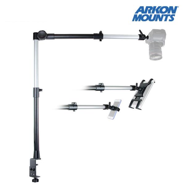 Arkon Mounts 一眼レフ用 クランプスタンド スマホ＆タブレットホルダー同梱 アーコンマウ...