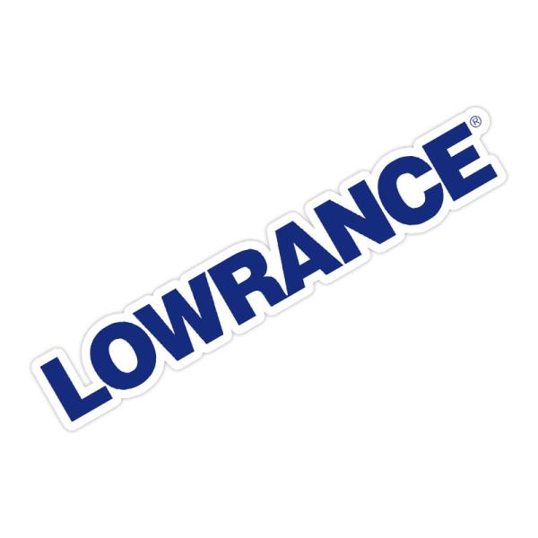 LOWRANCE ロゴカーペットデカル 50cm×8.2cm ローランス ボートデッキ用ステッカー