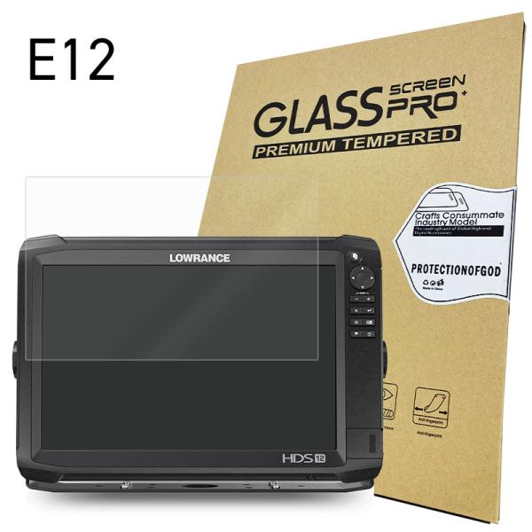 ブレイクガード ガラスフィルム E12 HDS-12 Carbon/Gen3 用 魚探 画面 液晶 ...