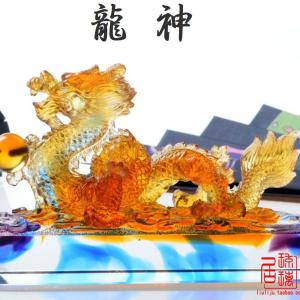 送料無料）◇《五本指の龍》◇銅製・皇帝願い龍(大)◇豪華特典◇天然本