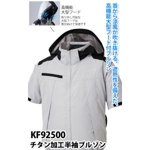 サンエス 空調風神服 チタン加工半袖ブルゾン ...の詳細画像1