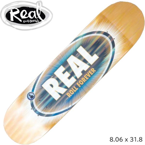 リアル スケートボード デッキ  REAL SKATEBOARDS TEAM OVAL ECLIPS...