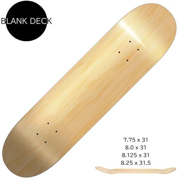 スケートボード デッキ ブランクデッキ BLANK DECK FLL CANADIAN MAPLE ...