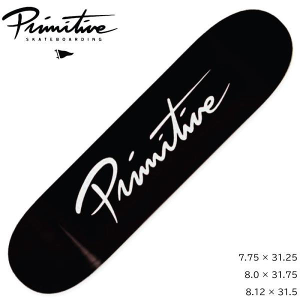 プリミティブ デッキ PRIMITIVE NUEVO SCRIPT CORE BLACK WHITE...