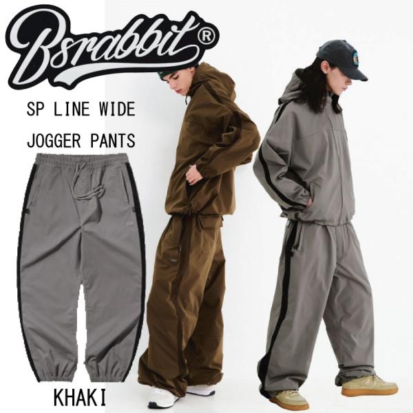 【予約商品】BSRABBIT ビエスラビット SP LINE WIDE JOGGER PANTS K...