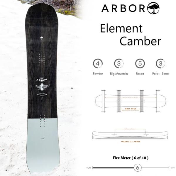 アーバー スノーボード エレメント キャンバー ARBOR ELEMENT CAMBER ジブ パー...