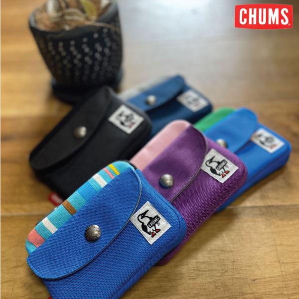 チャムス 財布 ウォレット サイフ ポケットサイズウォレットスウェットナイロン  CHUMS Poc...