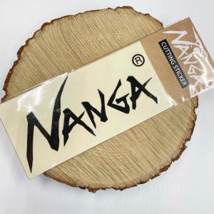 NANGA ナンガ ステッカー カッティングステッカー NANGA CUTTING STICKER Sサイズ アウトドア ブラック 黒