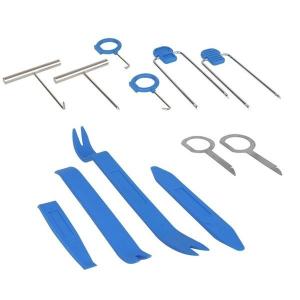 自動車内張りはがし12点リムーバーツール カーオーディオ、インパネ脱着に