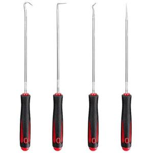 セミロングピックツールセット 4pc Oリングオイルシール外し