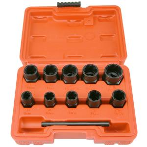 貫通ボルト用 ナットツイスターソケットセット 10pcナットツイストセット