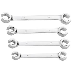 4pcフレアナットレンチ 6x8 9x11 10x12 13x14mm 4本セット ODGN2-T114