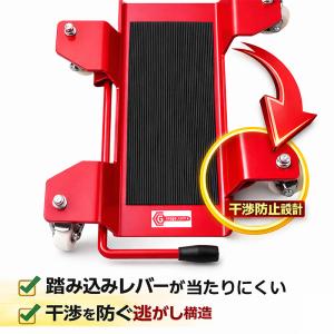 バイクドーリー 耐荷重230kg 低床設計 セ...の詳細画像3
