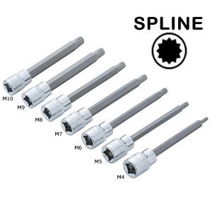 7pc トリプルスクエアビット 超ロング仕様 スプラインビットソケット