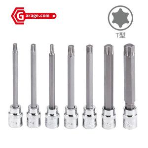 7pc T25-T60 超ロング T型トルクスビットソケットセット T080 : Garage