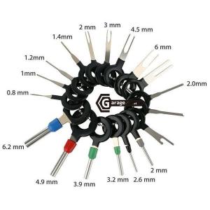 18pc 車＆バイクなどの配線コネクター外す専用工具 ターミナル・ギボシ外し工具セット