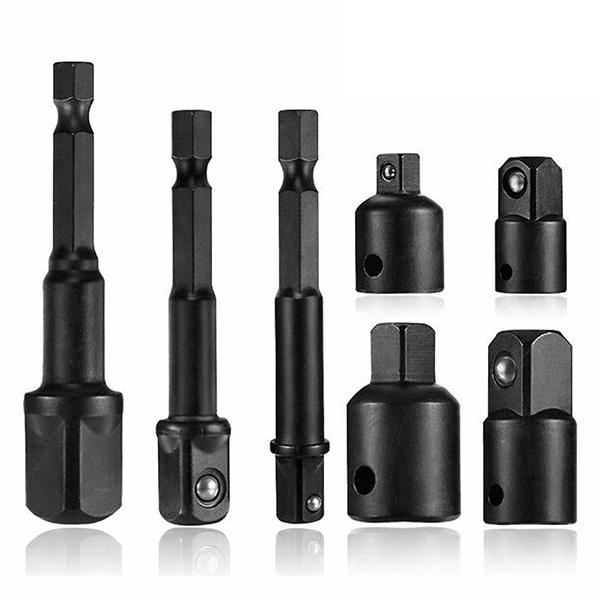 7pcセット ソケットレンチ差込口変換アダプターｘ4pc＆電動ドリル変換アダプターｘ3pc　ODGN...