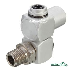 エアホースねじれ防止アダプター エア工具用ホース継手 2軸自由回転