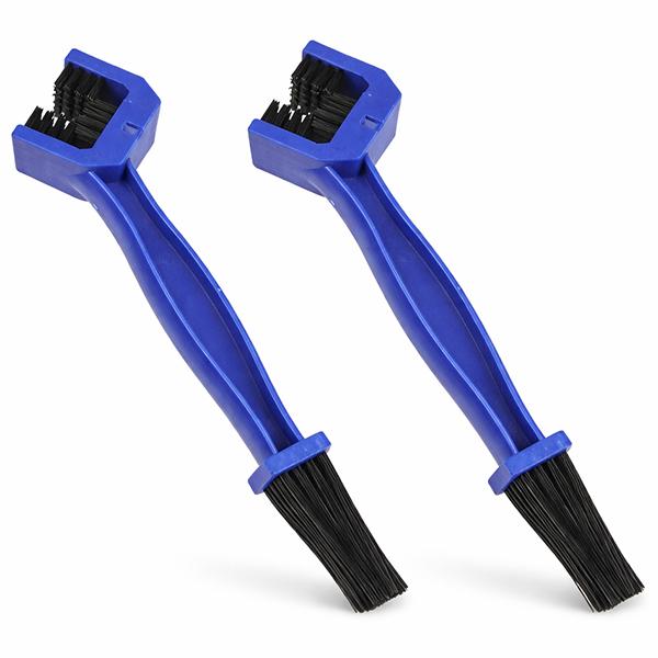2本セット バイクメンテ用 3面清掃ドライブチェーンブラシ ODGN2-YZN001