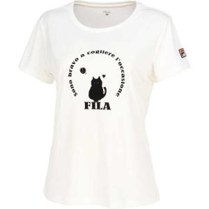 フィラ グラフィックTシャツ(レディース) S オフホワイト #VL2702-02 FILA｜outdoorstyle-belmo