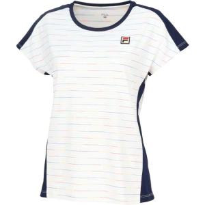 フィラ ゲームシャツ（レディース) L ホワイト #VL2800-01 FILA｜outdoorstyle-belmo