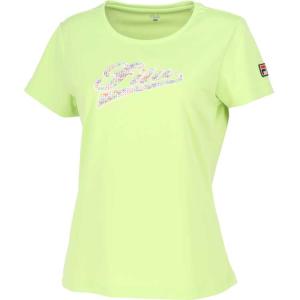 フィラ アップリケTシャツ（レディース) M ライトグリーン #VL2808-38 FILA｜outdoorstyle-belmo